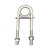 Cleveco Stainless Steel U Bolt 8mm with Eye and Plate