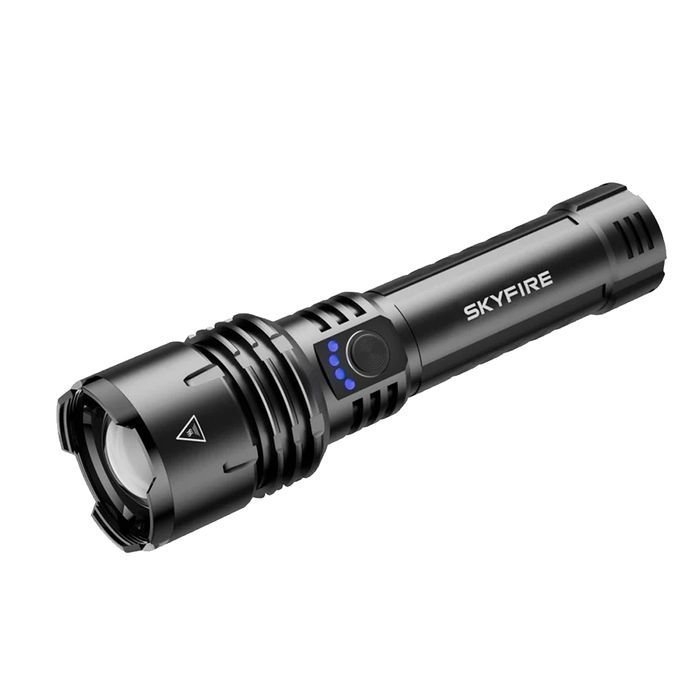 SKYFIRE 1376J Rechargeable Long-Range LED Torch 1387 Lumens