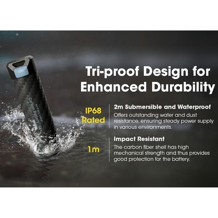 NITECORE USB C Li-ion Rechargeable Battery 6000mAh