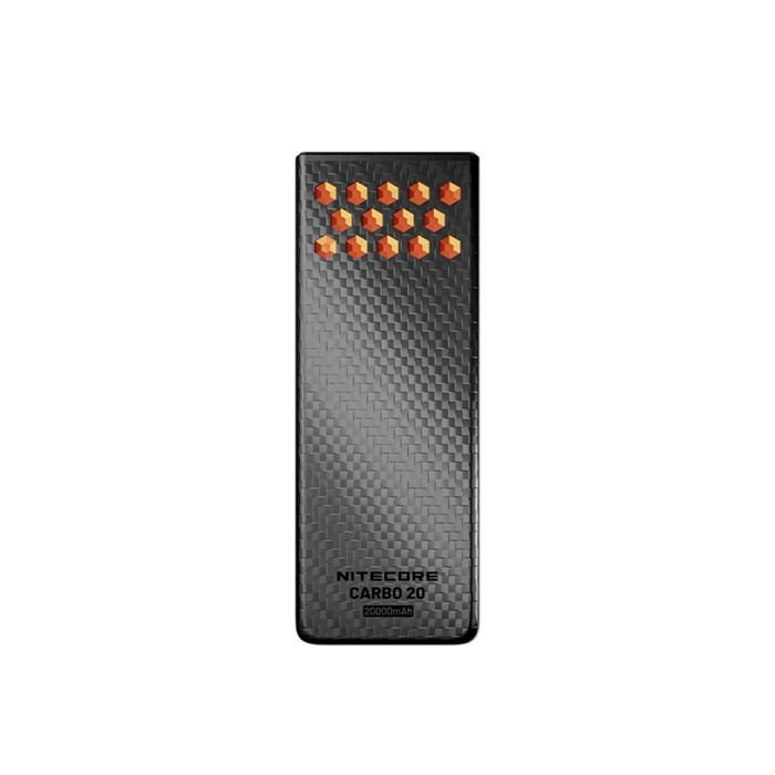 NITECORE Ultra Lightweight Carbon Fiber Power Bank IPX8 65W 20000mAh