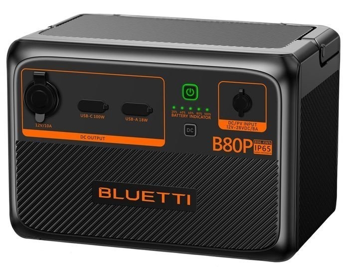 BLUETTI B80P Expansion Battery and USB/12VDC UPS Power Station 806Wh