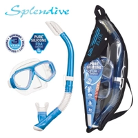 TUSA Sport Splendive Adult Combo Mask and Snorkel Set Fishtail Blue Thumbnail TUSA Sport Splendive Adult Combo Mask and Snorkel Set Fishtail Blue