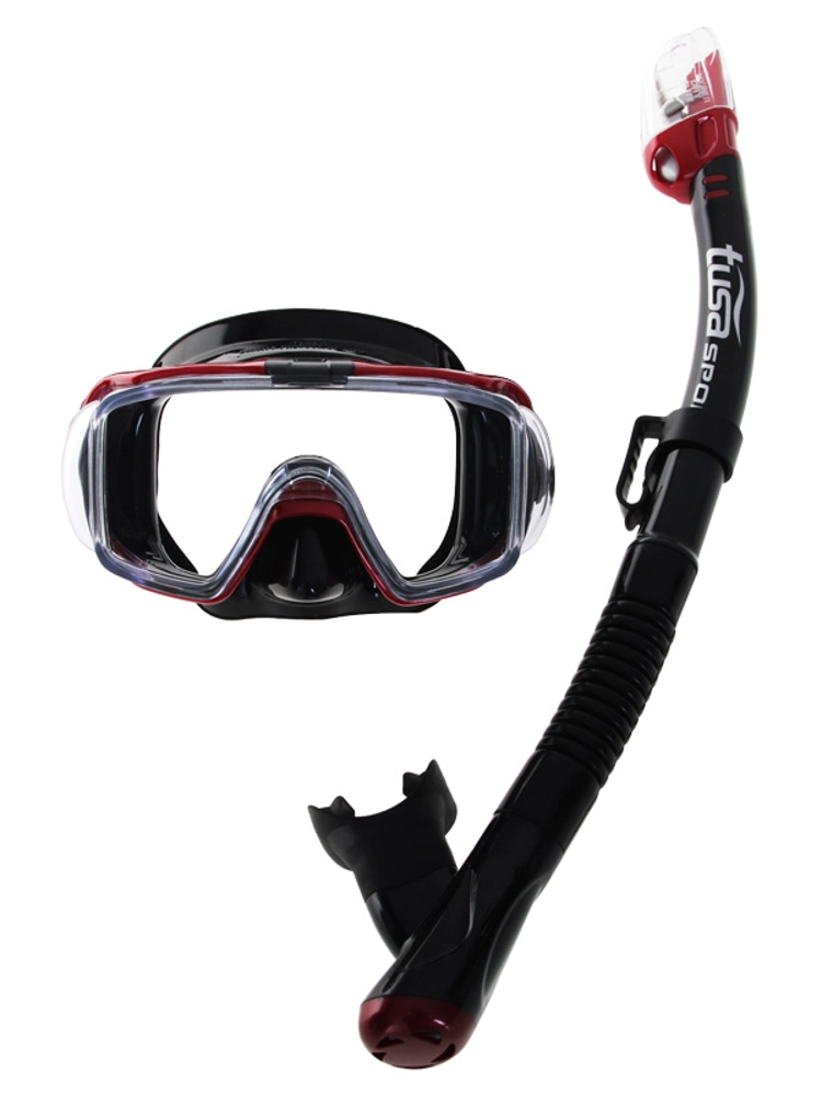 TUSA Sport Visio Tri-Ex Adult Dive Mask and Snorkel Set