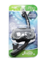 TUSA Sport Imprex 3D Dry Adult Dive Mask and Snorkel Set Black/Black Thumbnail TUSA Sport Imprex 3D Dry Adult Dive Mask and Snorkel Set Black/Black