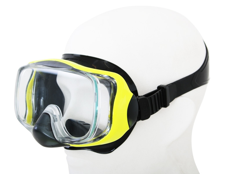 TUSA Sport Imprex 3D Dry Adult  Mask and Snorkel Set Black/Yellow