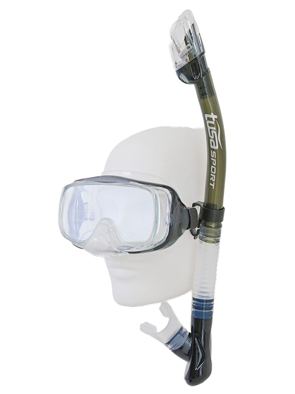 TUSA Sport Imprex 3D Dry Adult  Mask and Snorkel Set Smoke