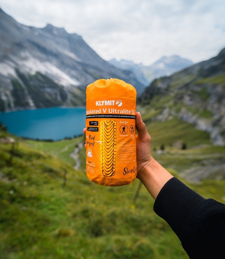Klymit Insulated V Ultralite SL Camping Sleeping Mat Orange