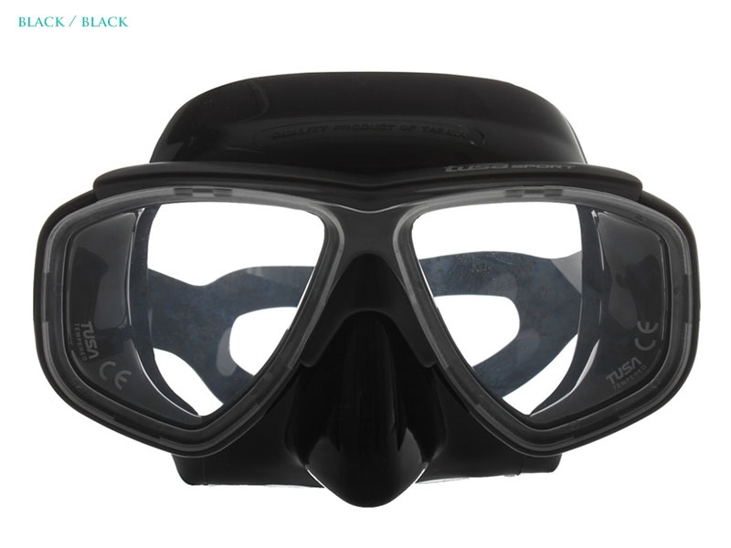 TUSA UM-7500 Crystal Silicone Dive Mask Black/Black