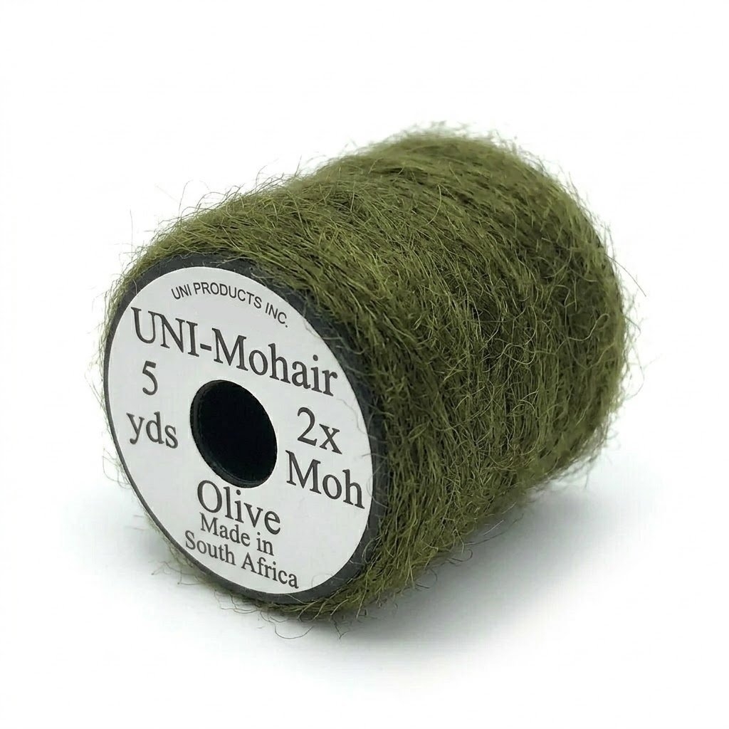 UNI Mohair Leech Yarn 4.5m Olive