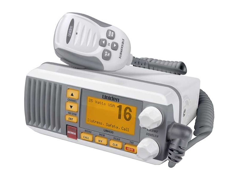 Uniden UNIUM435 Full-Featured Fixed Mount VHF Marine Radio with DSC 25w White