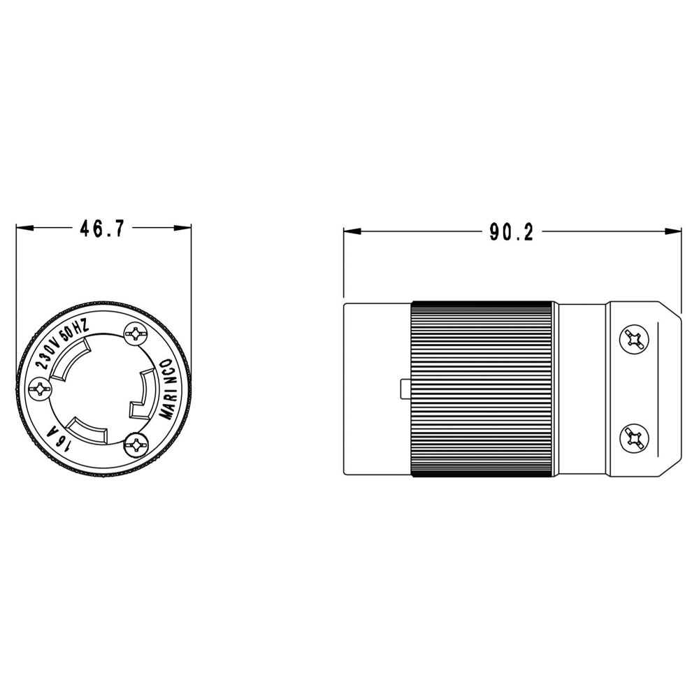 16A 230V Female Connector