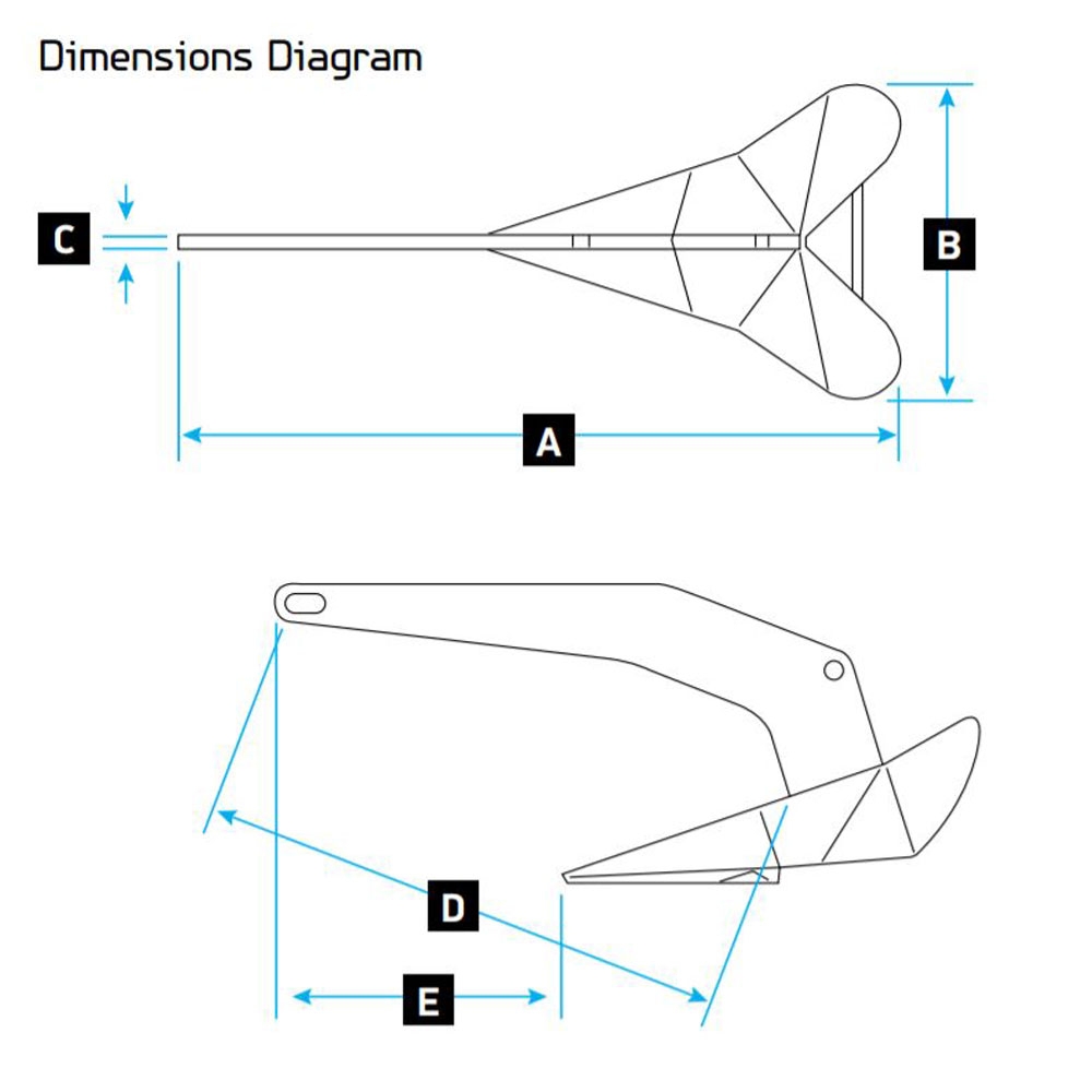 Lewmar Delta Anchor Galvanised 25kg