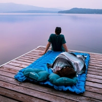 Klymit Pillow X Camping Pillow Teal Large Thumbnail Klymit Pillow X Camping Pillow Teal Large