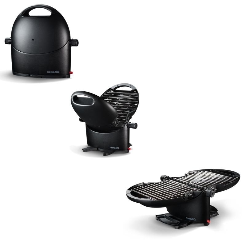 nomadiQ Portable Gas BBQ Black