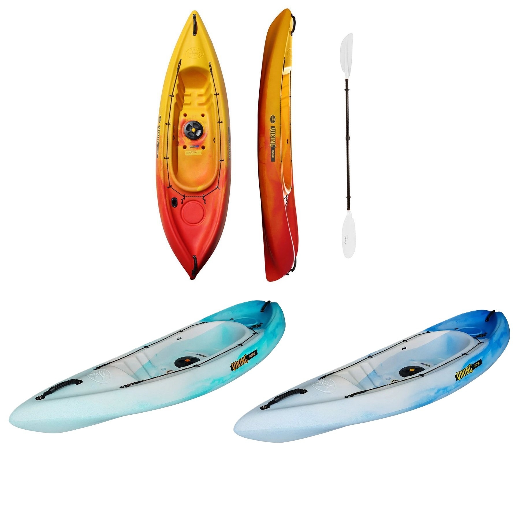 Viking Ozzie Recreational Family Kayak with Paddle 2.7m - Manufacturer Seconds