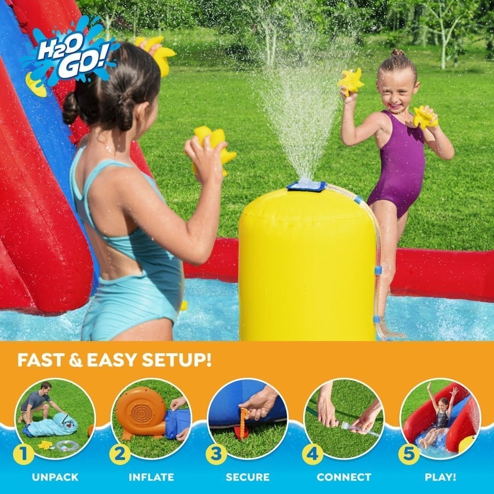 H2OGO! Astrosplash Kids Inflatable Mega Water Park 10ft 9in