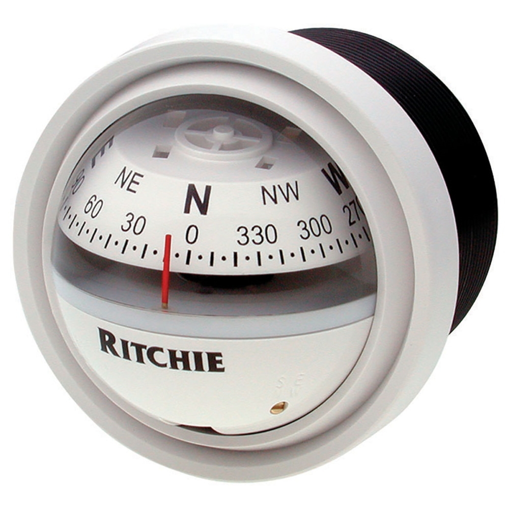 Ritchie Explorer V-57W2 Dash Mount Boat Compass White