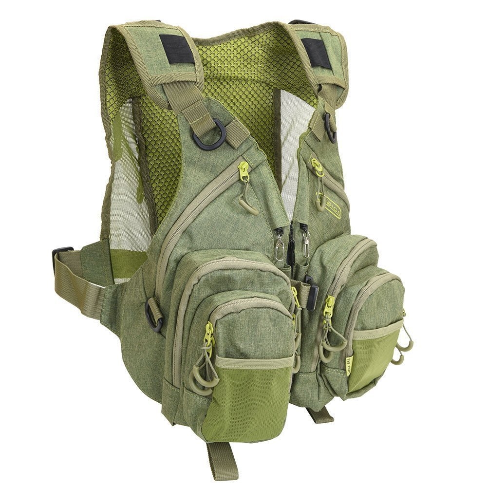 Vision Mega Bra Fly Fishing Chest Pack Vest Olive