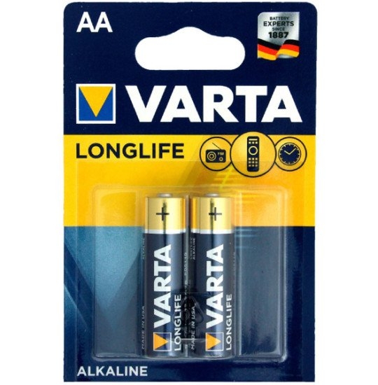 Varta Longlife AA Alkaline Battery 2-Pack