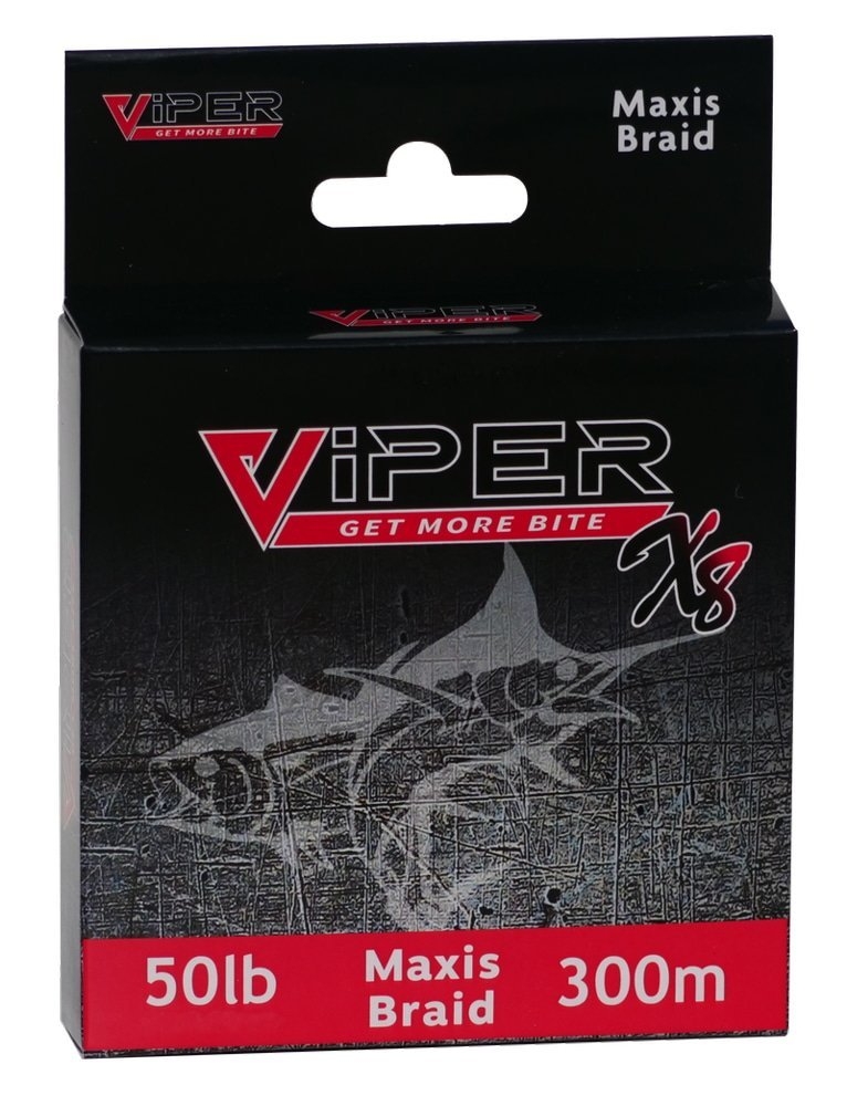 Viper Tackle X8 8-Strand Maxis Multi-Coloured Braid 300m 50lb