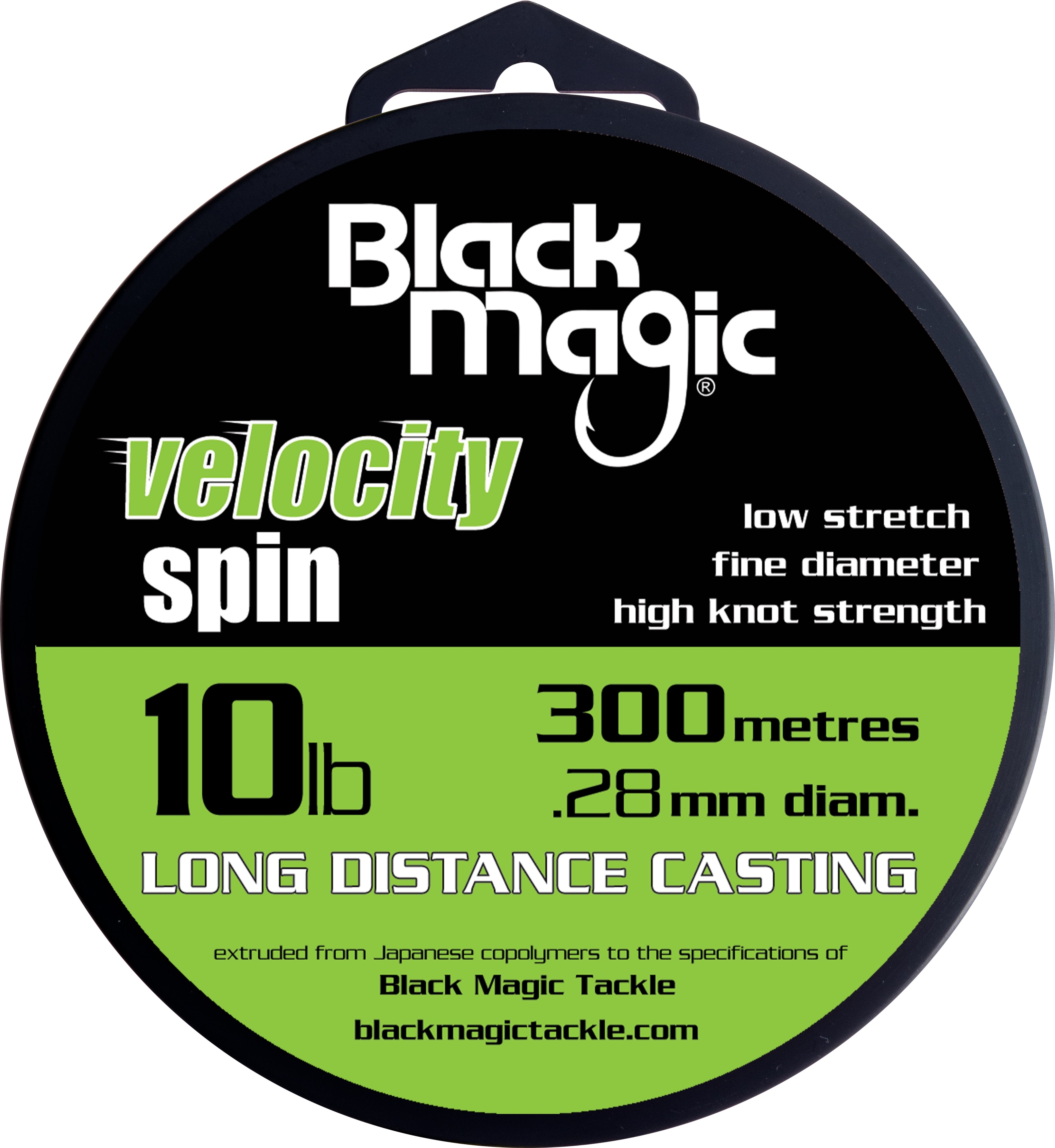 Black Magic Velocity Spin Monofilament 300m