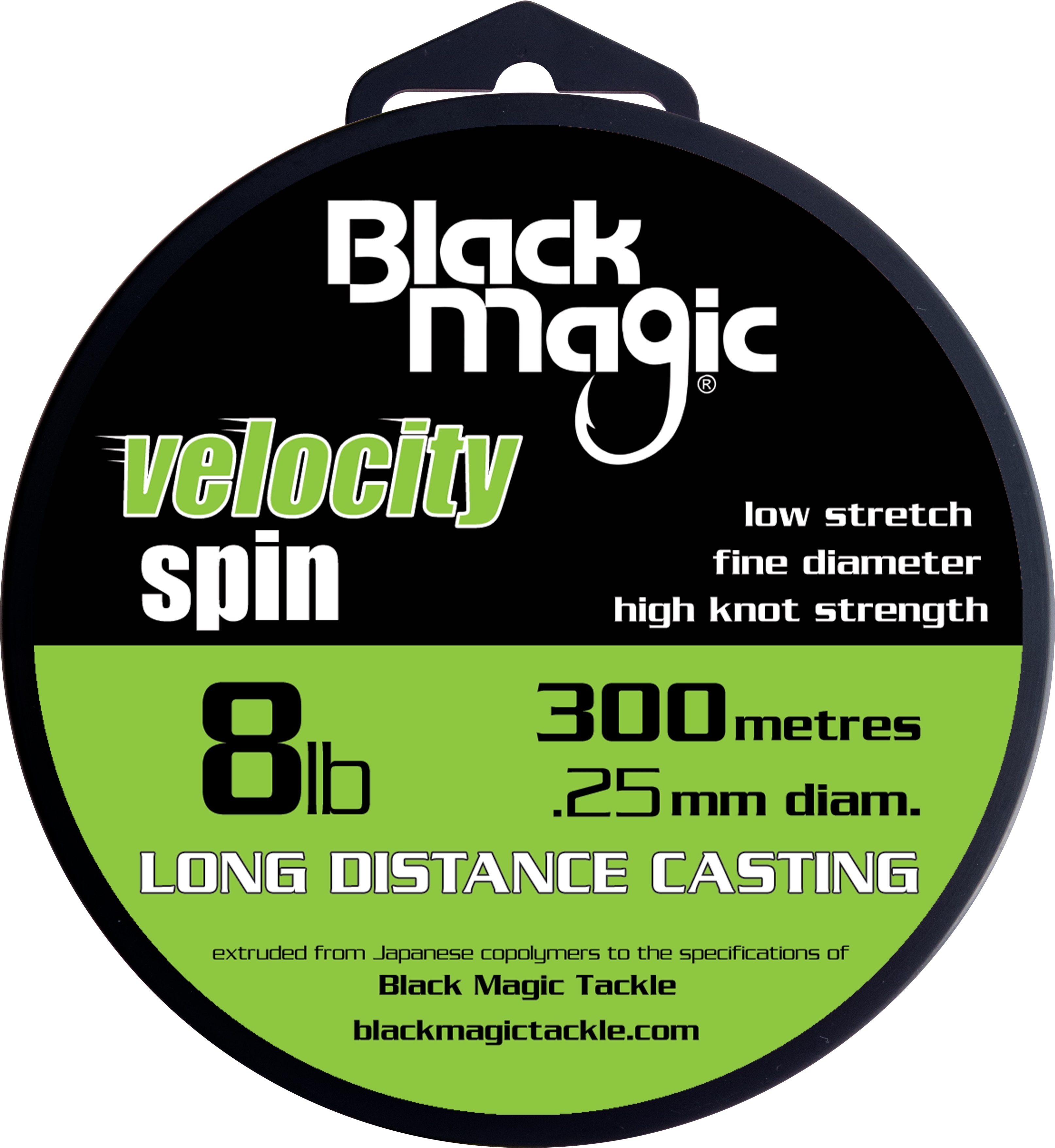 Black Magic Velocity Spin Monofilament 300m