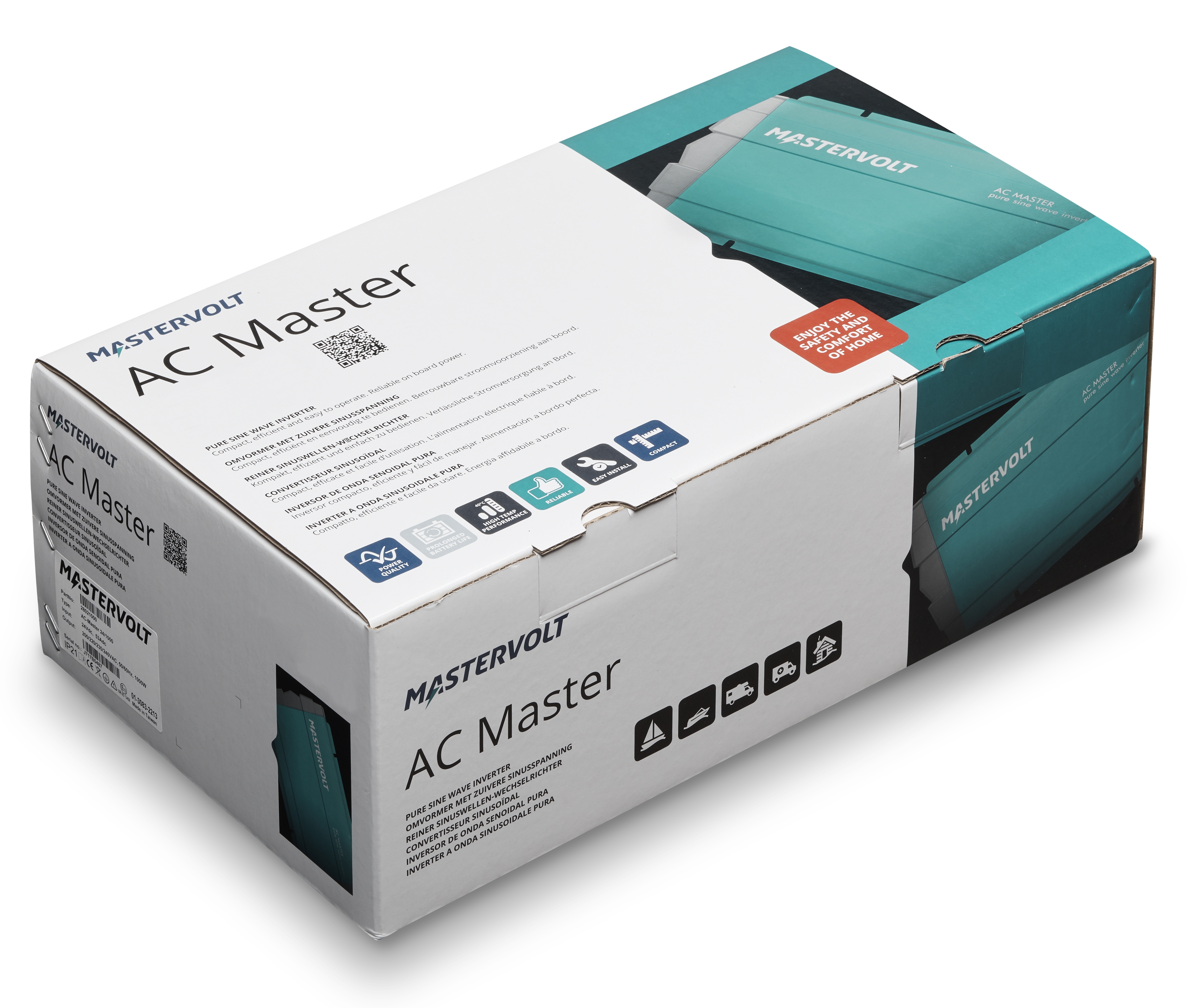 Mastervolt AC Master Pure Sine Wave Marine Inverter 1000W 24VDC to 230VAC