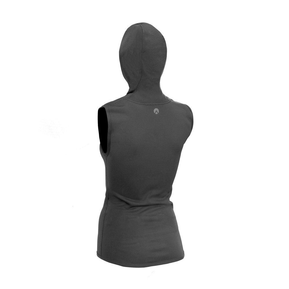 Sharkskin T2 Chillproof Womens Full Zip Vest with Hood Titanium