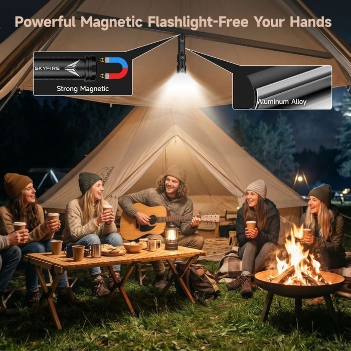 SKYFIRE 2173J Flashlight Torch IP54 931 Lumens