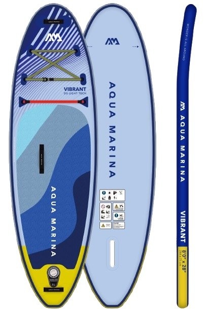 Aqua Marina New Vibrant Youth Inflatable Stand Up Paddle Board 8ft