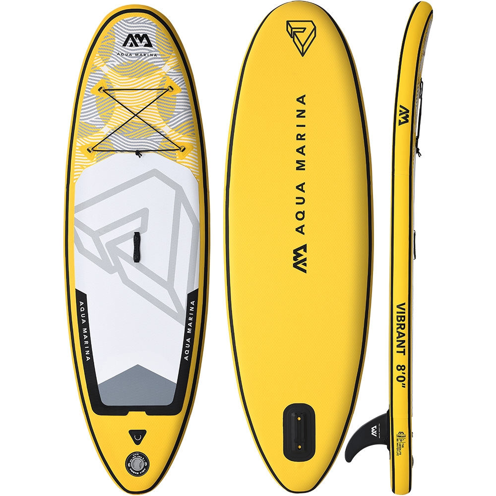 Aqua Marina Vibrant Youth Inflatable Stand Up Paddle Board Package 8ft