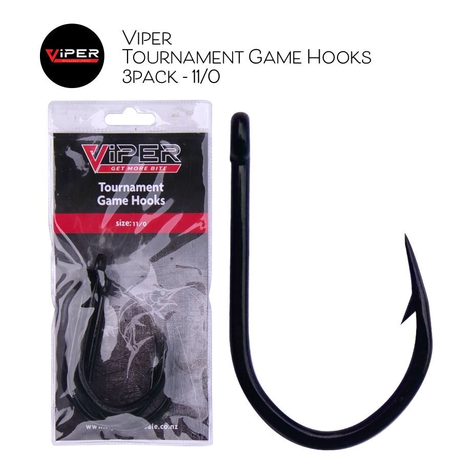 Viper Tackle Tournament Game Hooks Qty 3 11/0