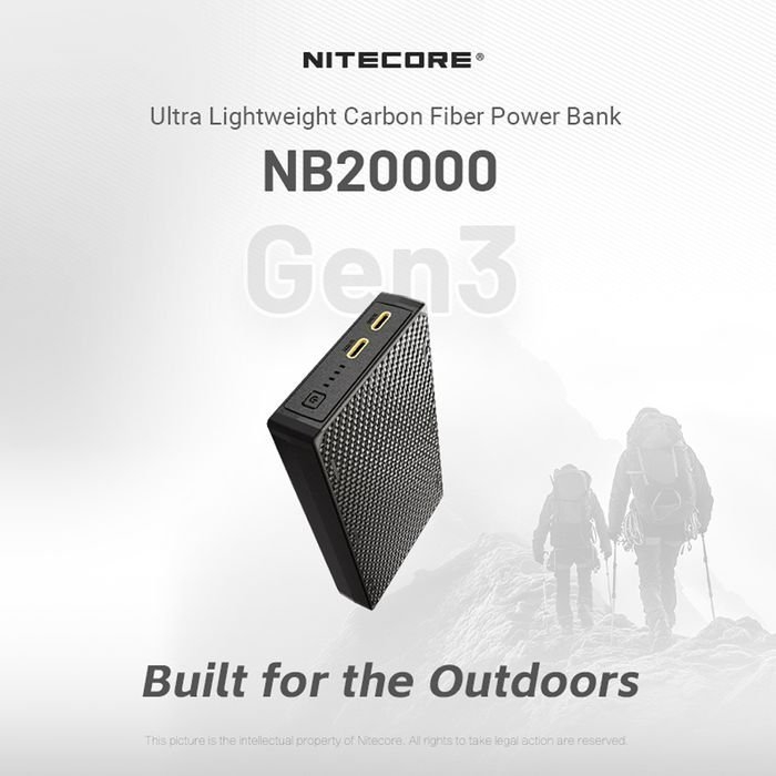 NITECORE Water-Resistant Power Bank 20000mAh