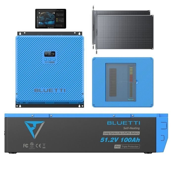 BLUETTI RV5 / B4810 / Epanel / Epad / 100W Solar Panels Combo with Cables 
