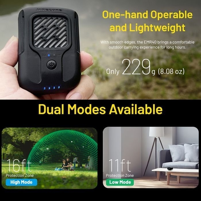 NITECORE EMR40 Portable Multipurpose Electronic Repeller