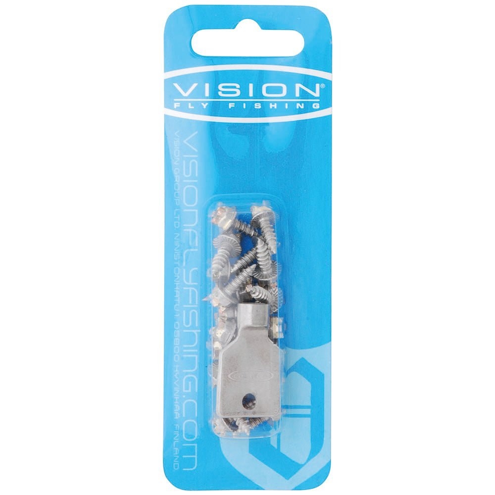 Vision Wader Tungsten Studs with Tool 20pcs