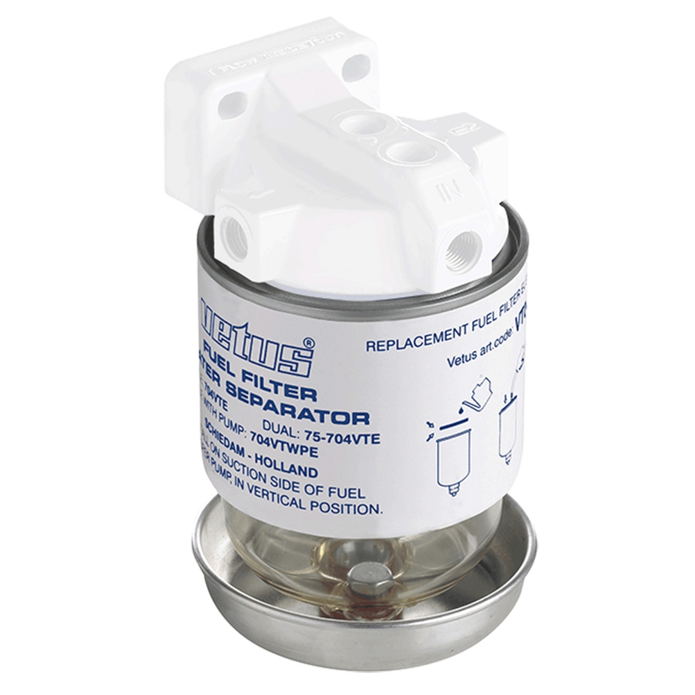 VETUS Fuel Filter Element CE/ABYC 10 Micron Max 42 gph 190 L/H Blue