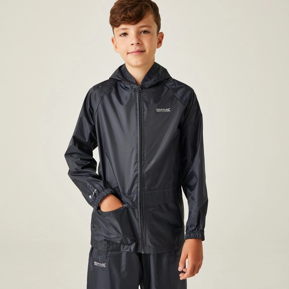Regatta Stormbreak Waterproof Kids Jacket Navy Age 14-15 Regatta Stormbreak Waterproof Kids Jacket Navy Age 14-15