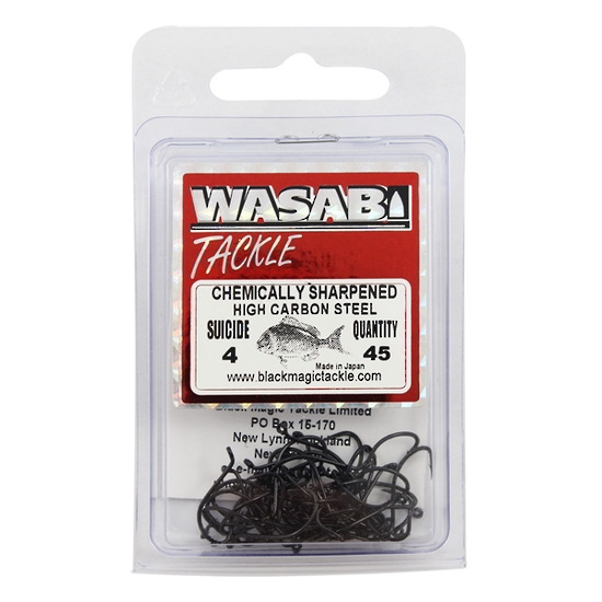 Wasabi Tackle Black Suicide Hook Value Pack