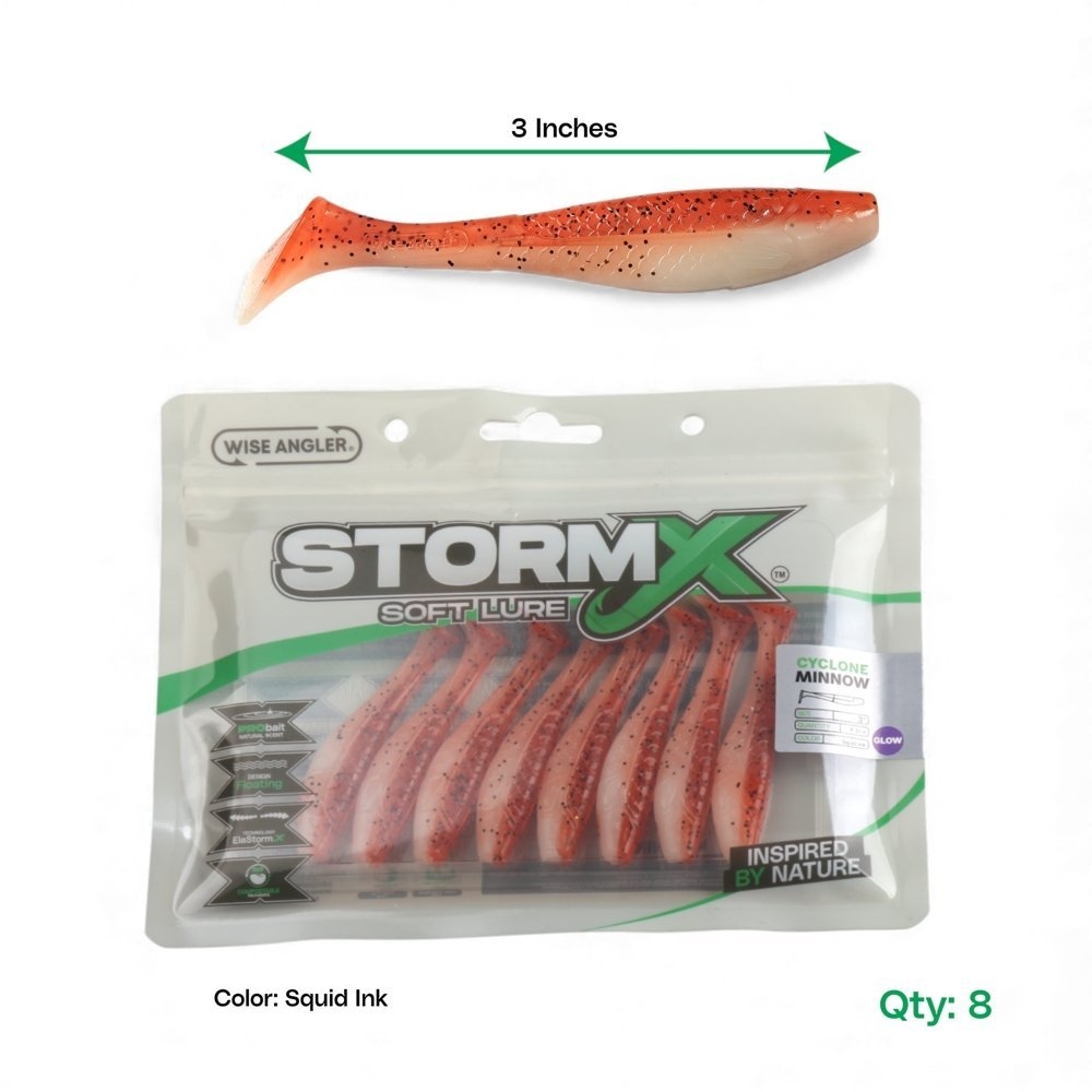 Wise Angler StormX Cyclone Minnow Soft Bait