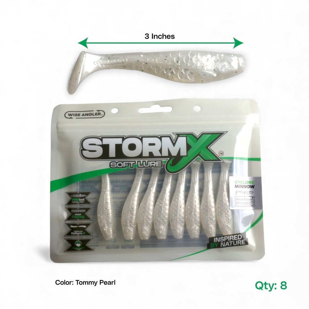 Wise Angler StormX Cyclone Minnow Soft Bait