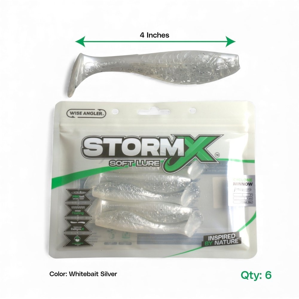 Wise Angler StormX Cyclone Minnow Soft Bait