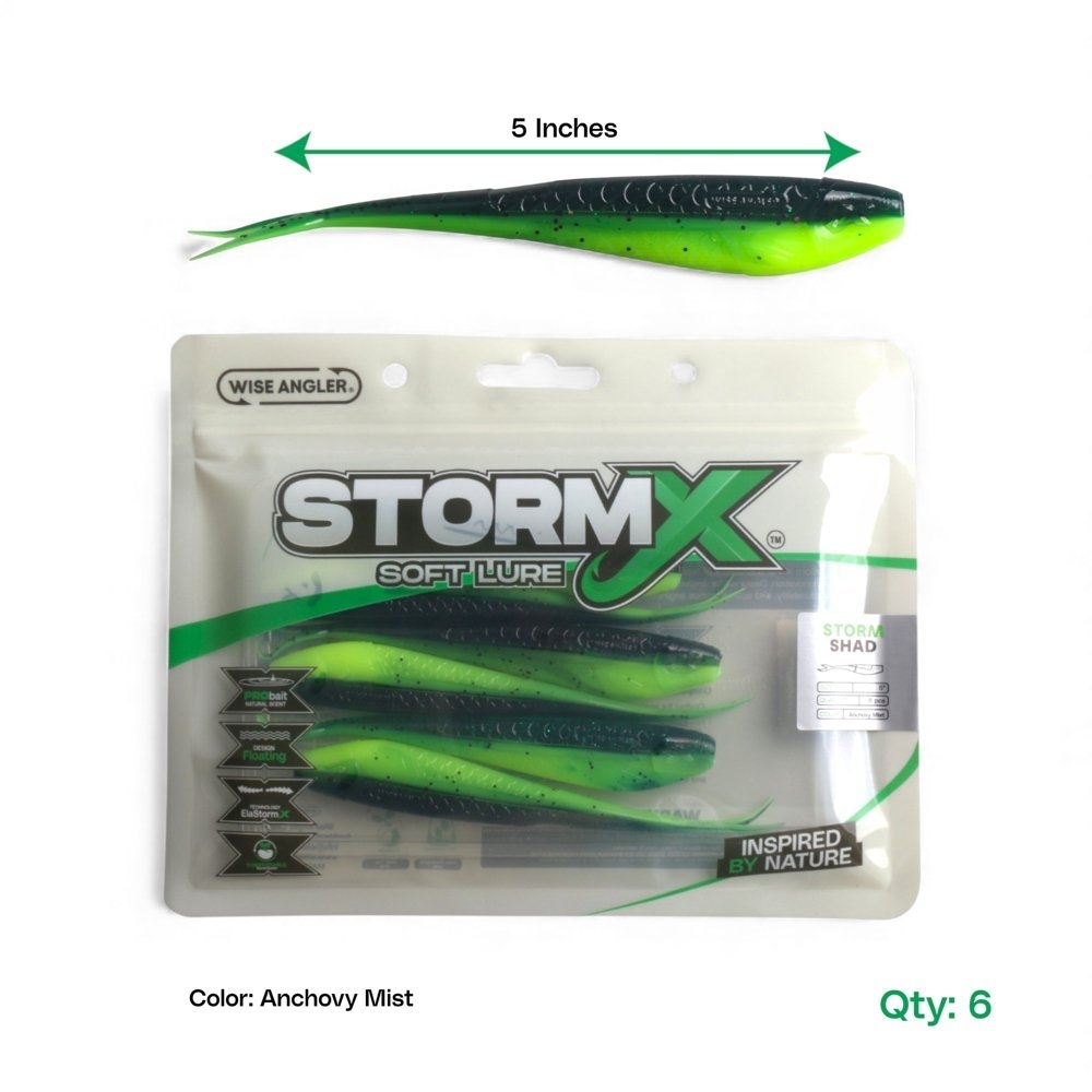 Wise Angler StormX Storm Shad Soft Bait