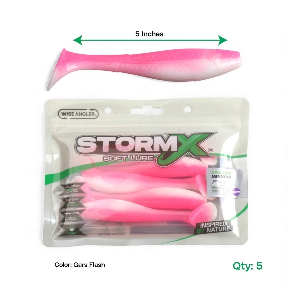 Wise Angler StormX Cyclone Minnow Soft Bait