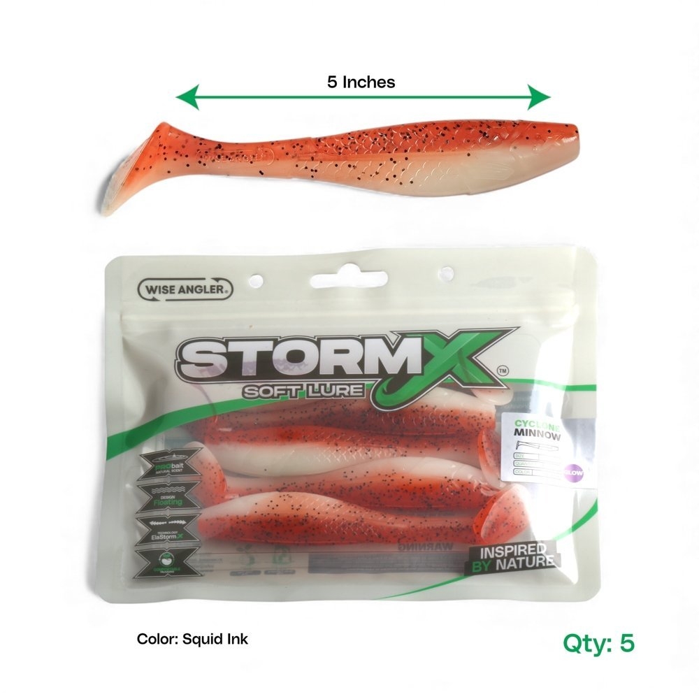 Wise Angler StormX Cyclone Minnow Soft Bait