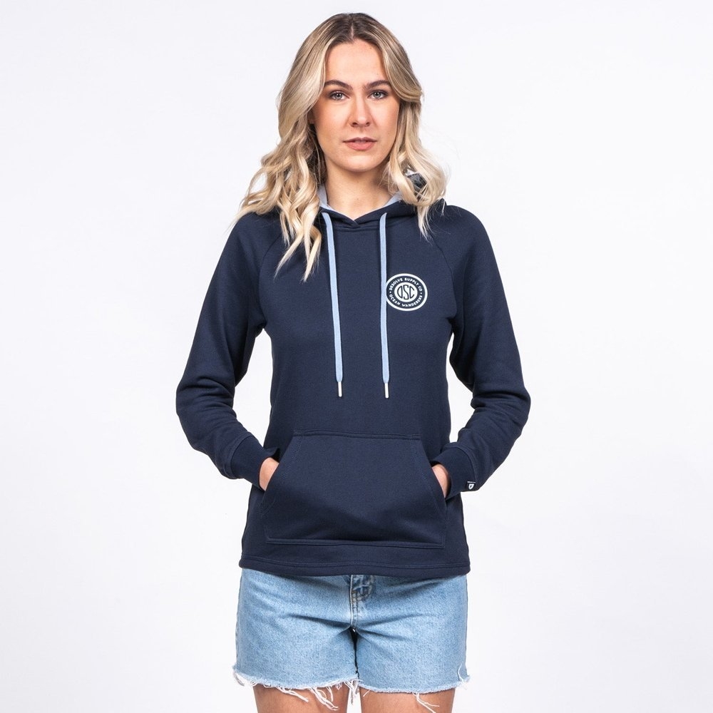 Desolve UPF50+ Wanderers Womens Hoodie Navy