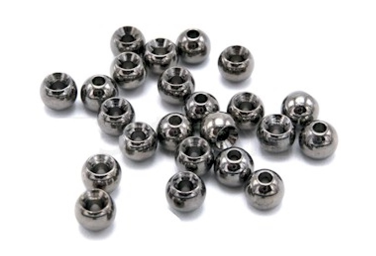 Wapsi Cyclops Brass Beads for Fly Tying 3/16in 4.7mm Black Nickel
