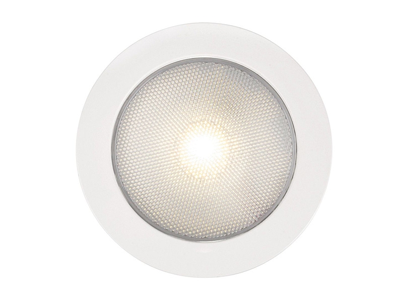 Hella Marine EuroLED 150 Recessed Touch Lamp Warm White - White Plastic