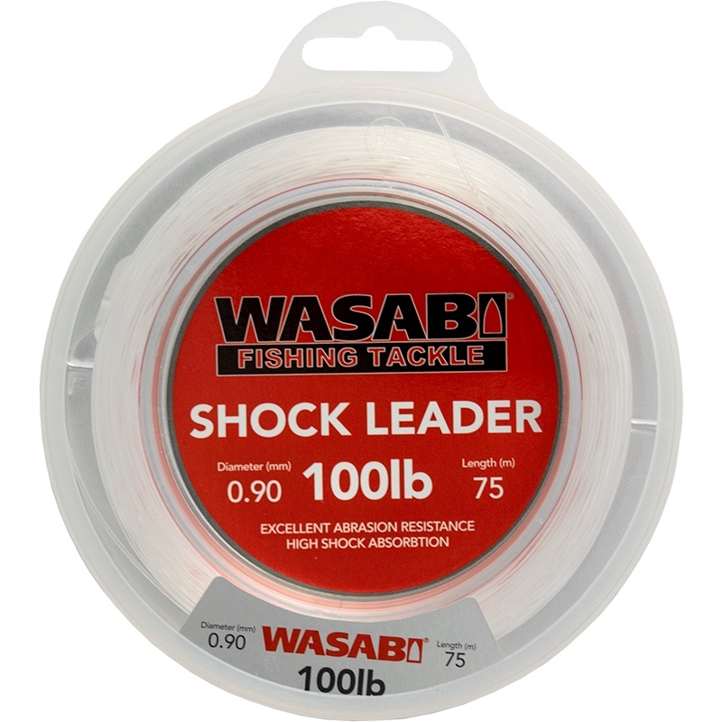 Wasabi Tackle Shock Trace Leader 75m 100lb