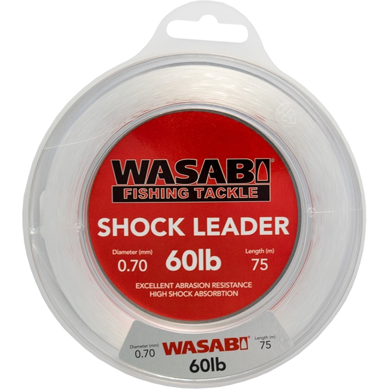 Wasabi Tackle Shock Trace Leader 75m 60lb